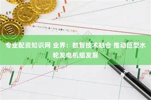 专业配资知识网 业界：数智技术融合 推动巨型水轮发电机组发展